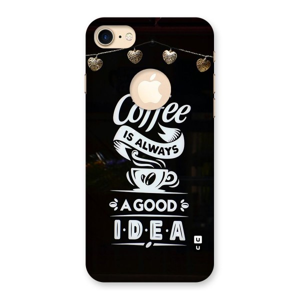 Coffee Idea Back Case for iPhone 8 Logo Cut