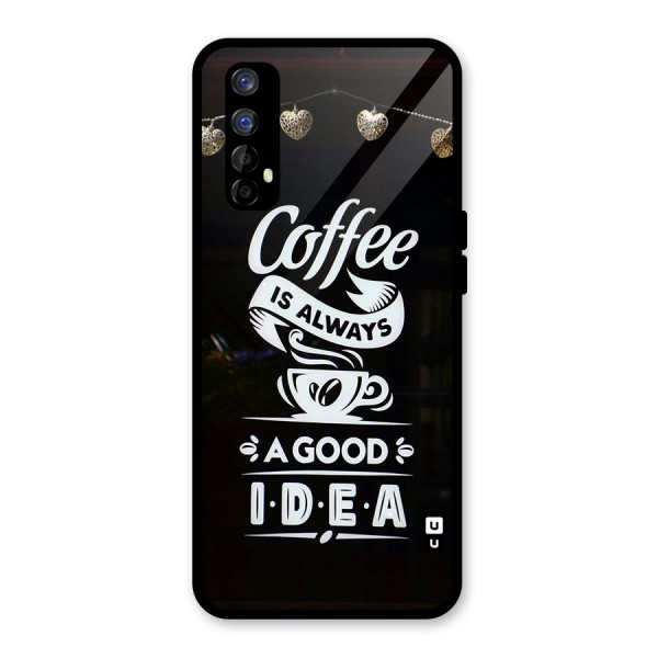 Coffee Idea Glass Back Case for Realme 7