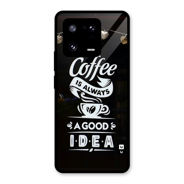 Coffee Idea Glass Back Case for Xiaomi 13 Pro