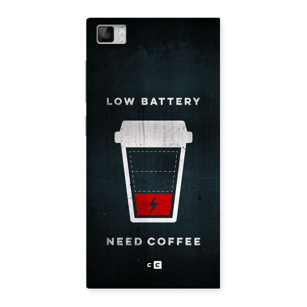 Coffee Need Back Case for Mi3