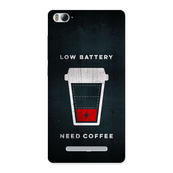 Coffee Need Back Case for Mi4i