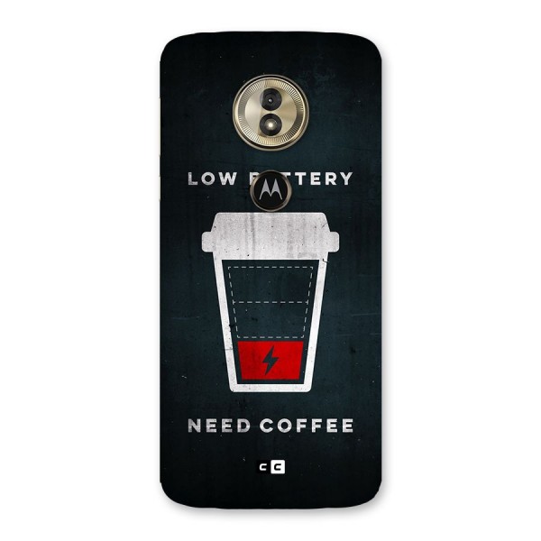 Coffee Need Back Case for Moto G6 Play