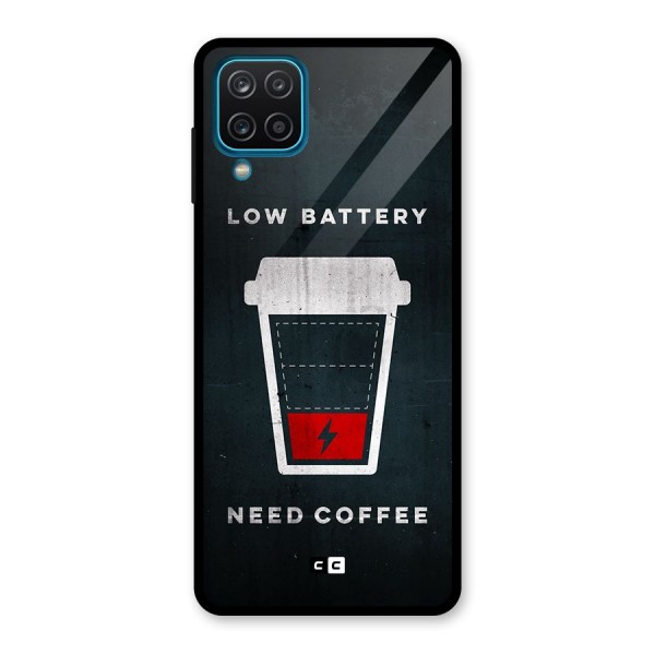 Coffee Need Glass Back Case for Galaxy A12