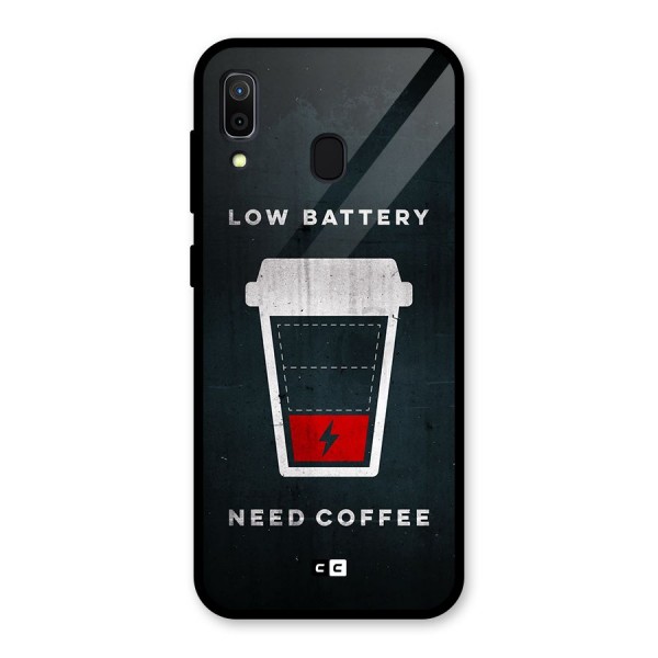 Coffee Need Glass Back Case for Galaxy A30