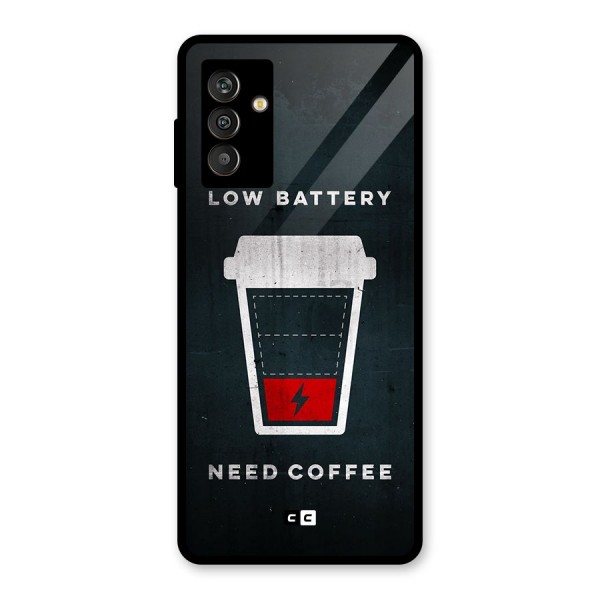 Coffee Need Glass Back Case for Galaxy M13