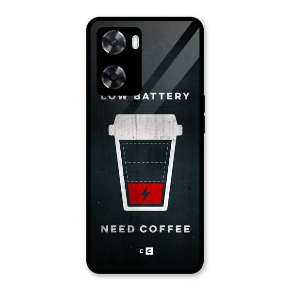 Coffee Need Glass Back Case for Oppo A77s