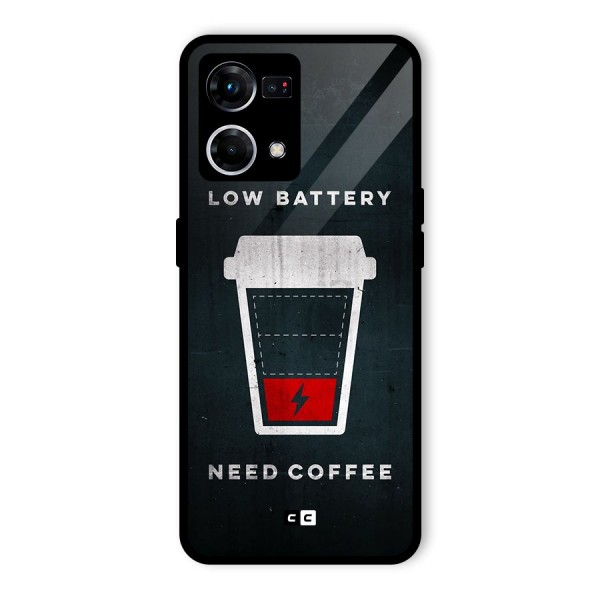 Coffee Need Glass Back Case for Oppo F21 Pro 4G