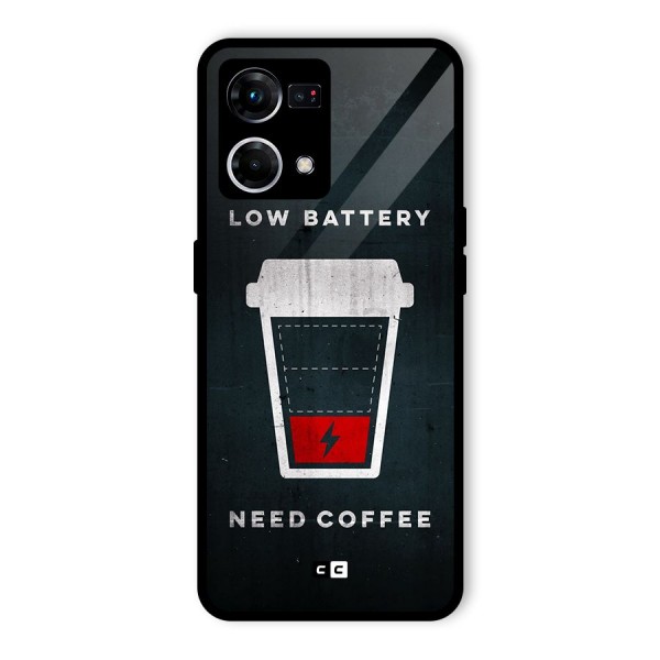 Coffee Need Glass Back Case for Oppo F21s Pro 4G