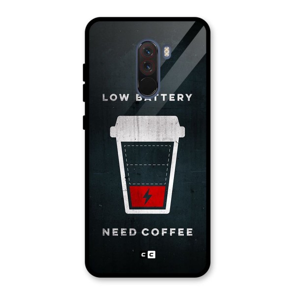 Coffee Need Glass Back Case for Poco F1