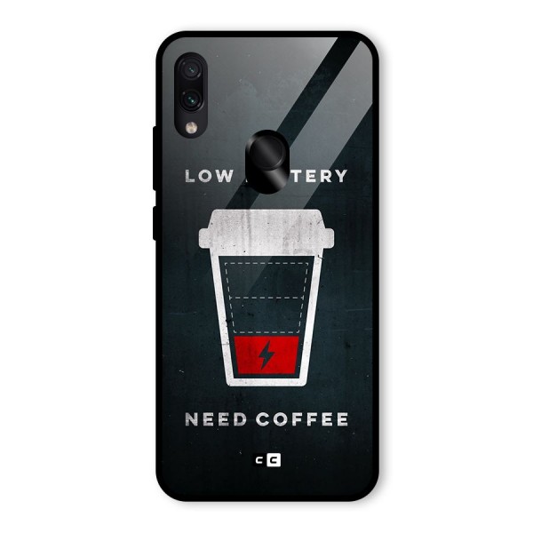 Coffee Need Glass Back Case for Redmi Note 7