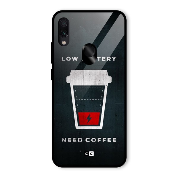 Coffee Need Glass Back Case for Redmi Note 7S