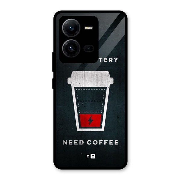 Coffee Need Glass Back Case for Vivo V25