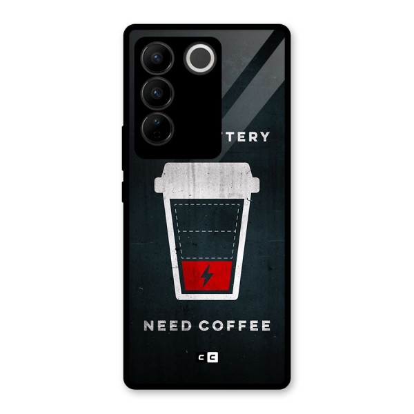 Coffee Need Glass Back Case for Vivo V27 Pro