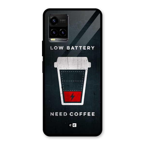 Coffee Need Glass Back Case for Vivo Y21A