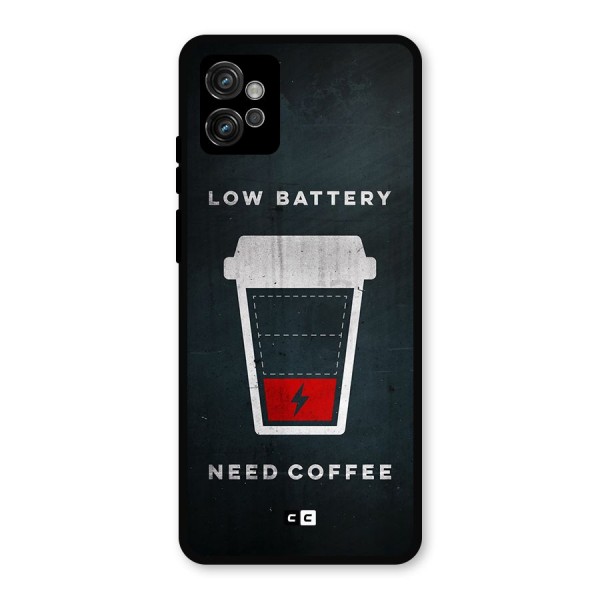 Coffee Need Metal Back Case for Moto G32