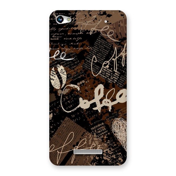 Coffee Scribbles Back Case for Micromax Hue 2