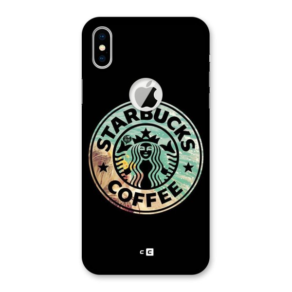 Coffee StarBucks Back Case for iPhone XS Logo Cut