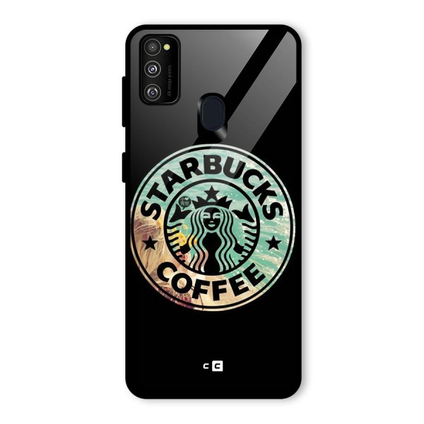 Coffee StarBucks Glass Back Case for Galaxy M21