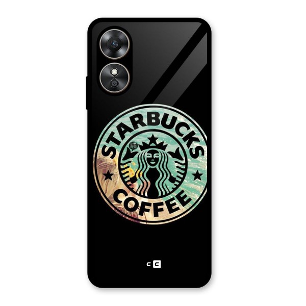 Coffee StarBucks Glass Back Case for Oppo A17