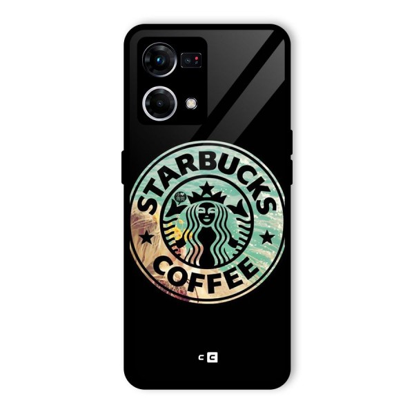 Coffee StarBucks Glass Back Case for Oppo F21s Pro 4G