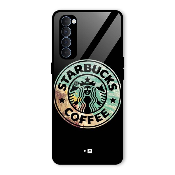 Coffee StarBucks Glass Back Case for Oppo Reno4 Pro