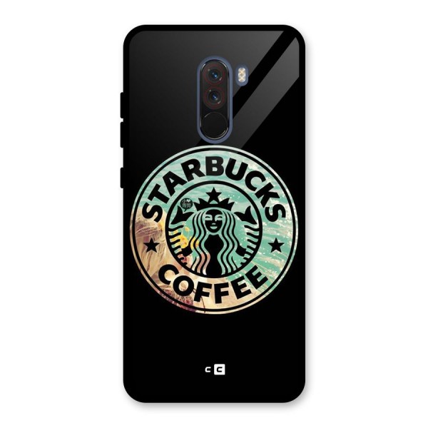 Coffee StarBucks Glass Back Case for Poco F1