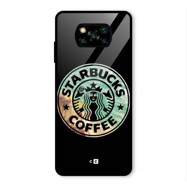 Coffee StarBucks Glass Back Case for Poco X3 Pro