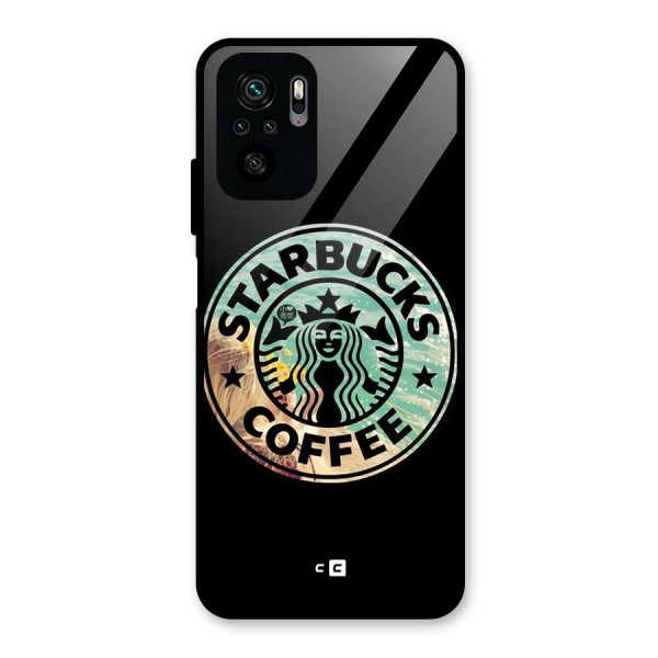 Coffee StarBucks Glass Back Case for Redmi Note 10