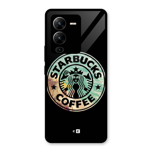 Coffee StarBucks Glass Back Case for Vivo V25 Pro