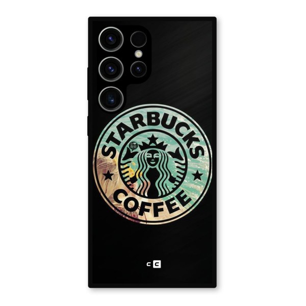 Coffee StarBucks Metal Back Case for Galaxy S23 Ultra