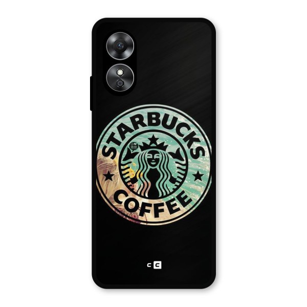 Coffee StarBucks Metal Back Case for Oppo A17