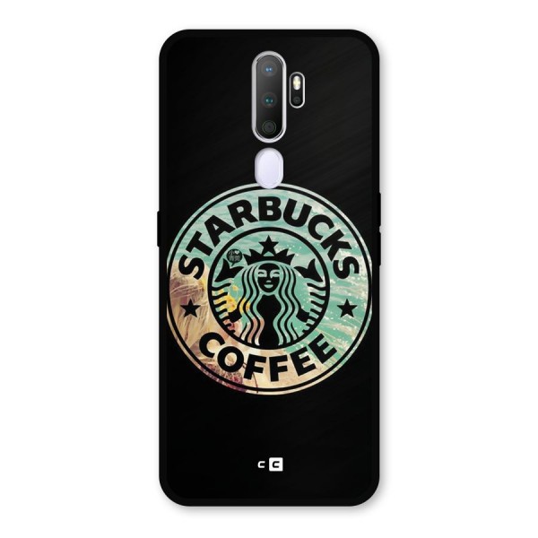 Coffee StarBucks Metal Back Case for Oppo A9 (2020)