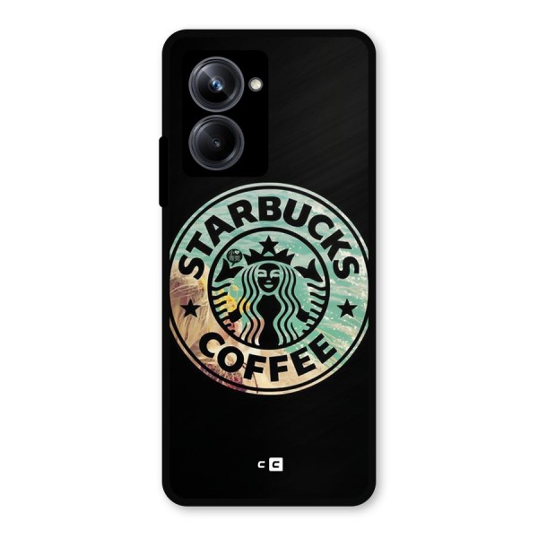 Coffee StarBucks Metal Back Case for Realme 10 Pro