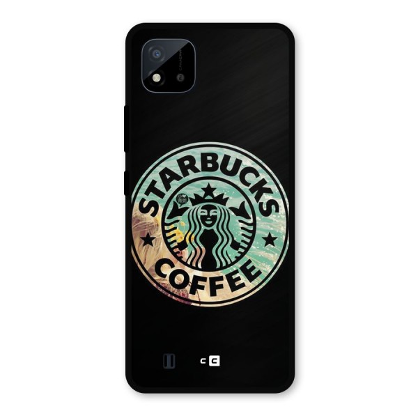 Coffee StarBucks Metal Back Case for Realme C11 2021