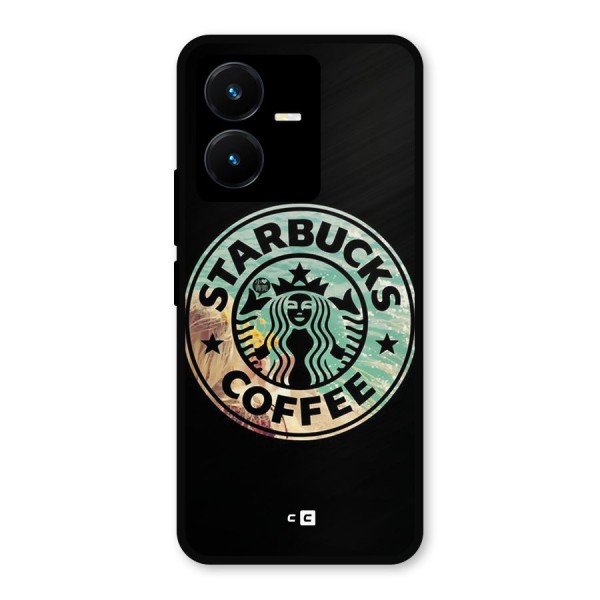 Coffee StarBucks Metal Back Case for Vivo Y22s