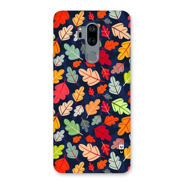 Colorful Leaves Beautiful Pattern Back Case for LG G7