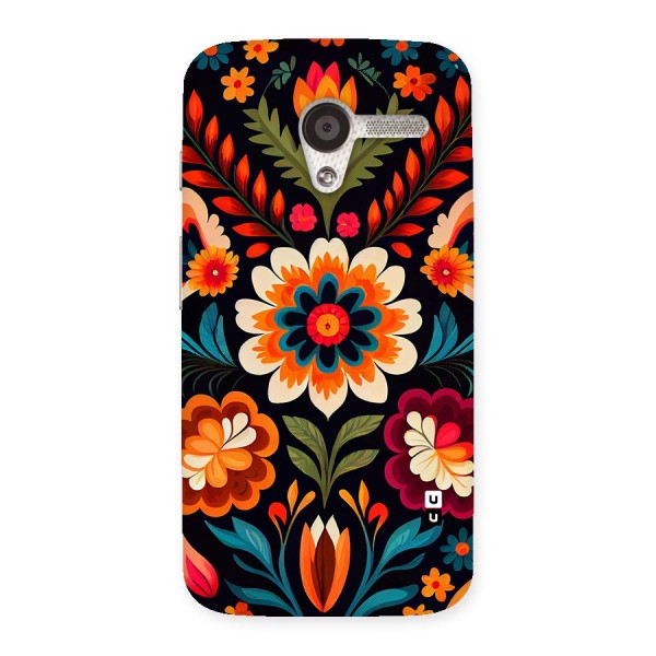 Colorful Mexican Floral Pattern Back Case for Moto X
