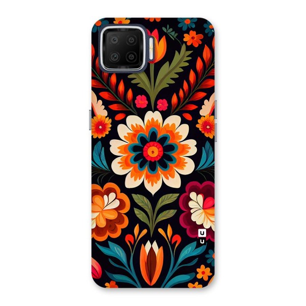 Colorful Mexican Floral Pattern Back Case for Oppo F17
