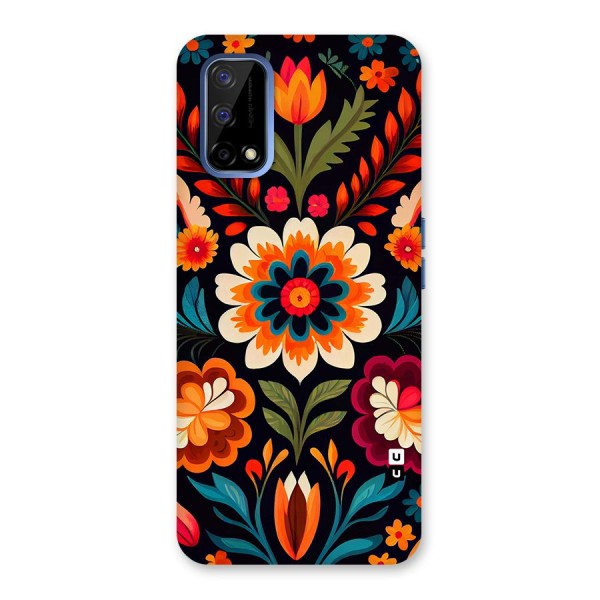 Colorful Mexican Floral Pattern Back Case for Realme Narzo 30 Pro