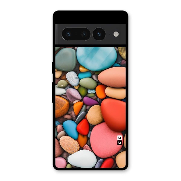 Colourful Stones Glass Back Case for Google Pixel 7 Pro