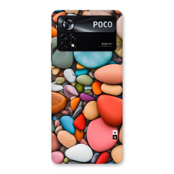 Colourful Stones Glass Back Case for Poco X4 Pro 5G