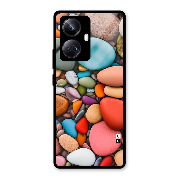 Colourful Stones Glass Back Case for Realme 10 Pro Plus