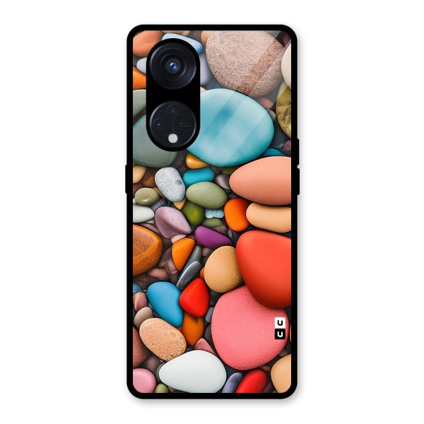 Colourful Stones Glass Back Case for Reno8 T 5G