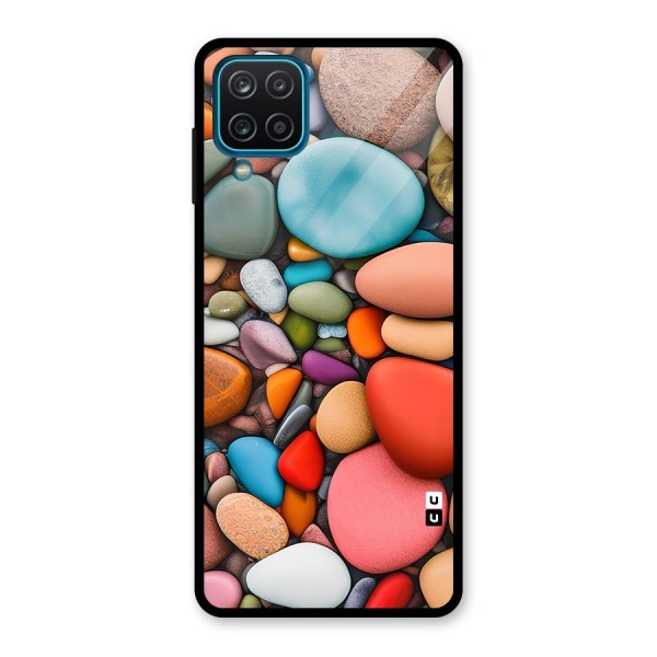 Colourful Stones Glass Back Case for Galaxy A12