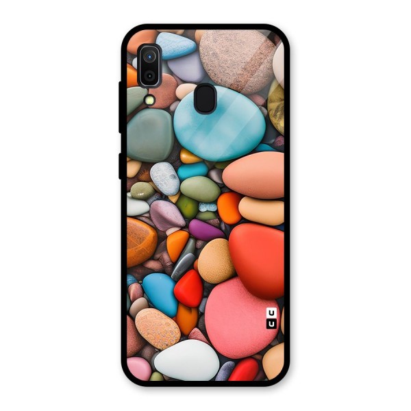 Colourful Stones Glass Back Case for Galaxy A30