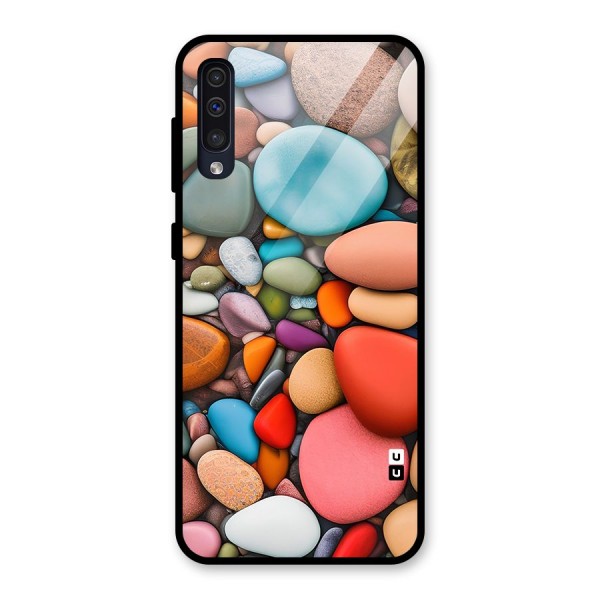 Colourful Stones Glass Back Case for Galaxy A50