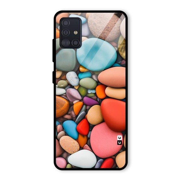 Colourful Stones Glass Back Case for Galaxy A51