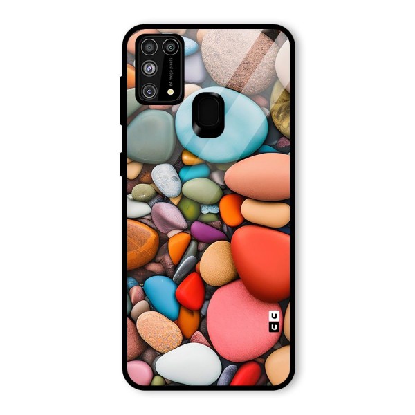 Colourful Stones Glass Back Case for Galaxy M31