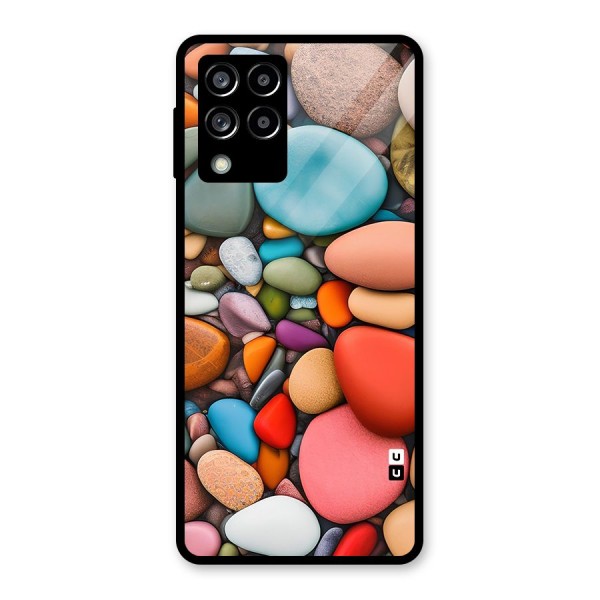 Colourful Stones Glass Back Case for Galaxy M53 5G
