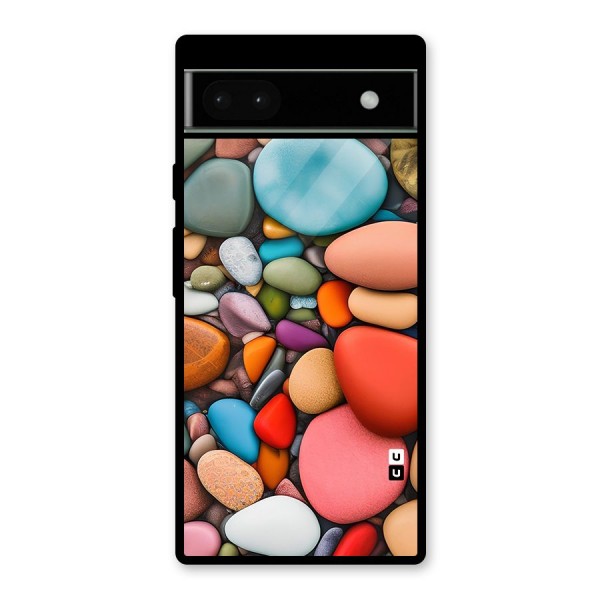 Colourful Stones Glass Back Case for Google Pixel 6a